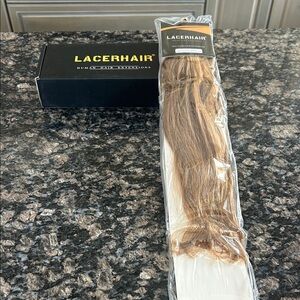 LACERHAIR HUMAN HUMAN HAIR EXTENSIONS PONY TAIL 16" P4/27 SS NWT